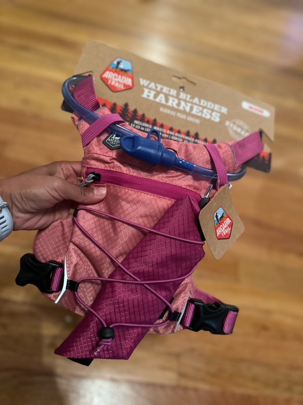 Arcadia Pink and Purple Water Bladder Harness